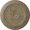 Ekena Millwork Alexandria Rope Ceiling Medallion (Canopies up to 4 5/8"), 19 5/8"OD x 1 1/2"P, Gobi Desert Crackle CM18ALGDC - alternate 1